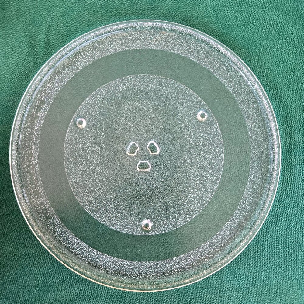 13.5-inch Glass Turntable Tray w/Turntable Ring from GE Microwave